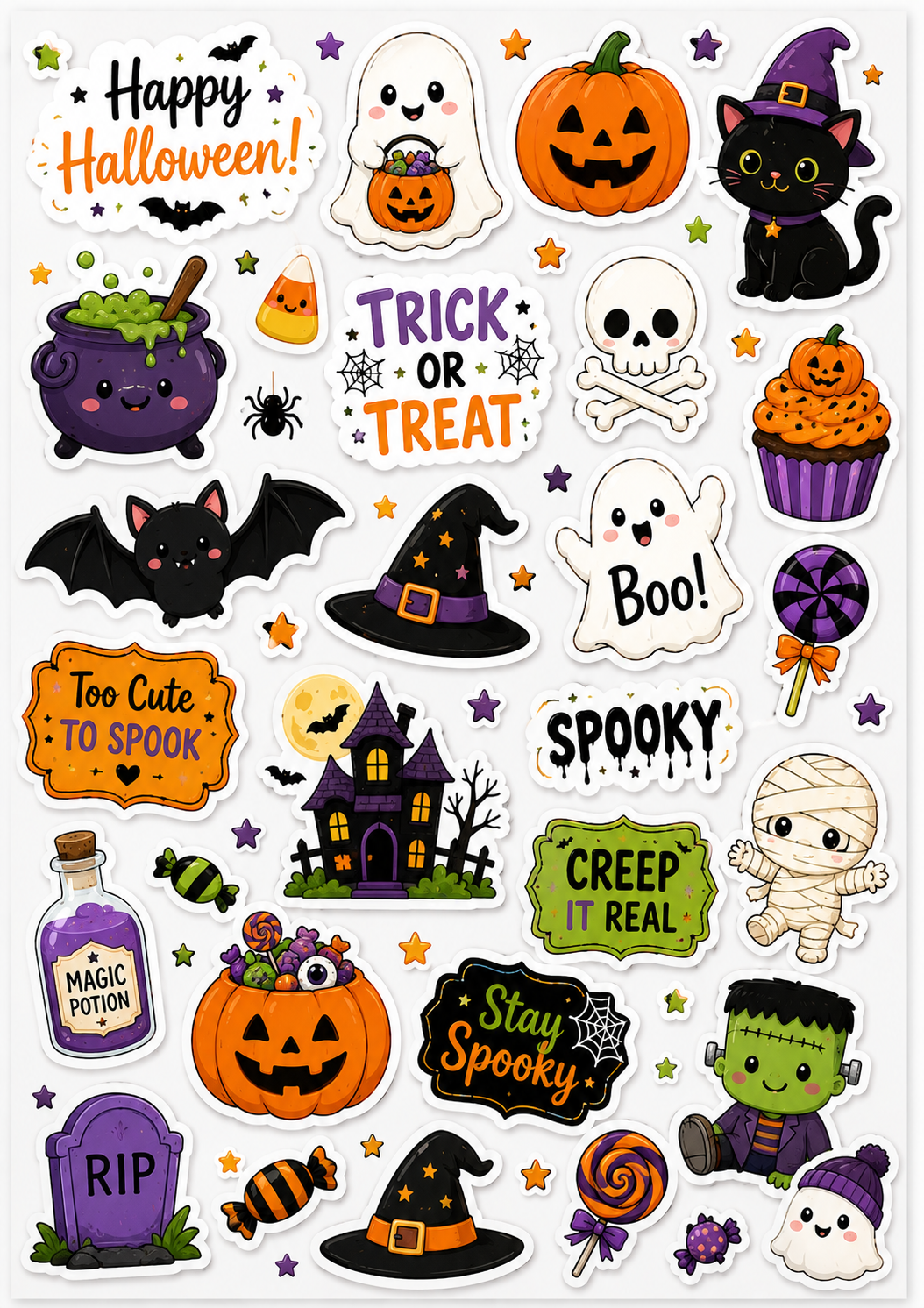 Halloween Fun sticker sheet
