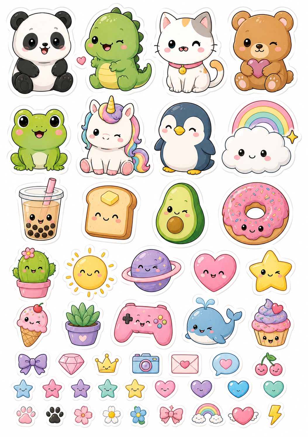 Kawaii Mood sticker sheet thumbnail