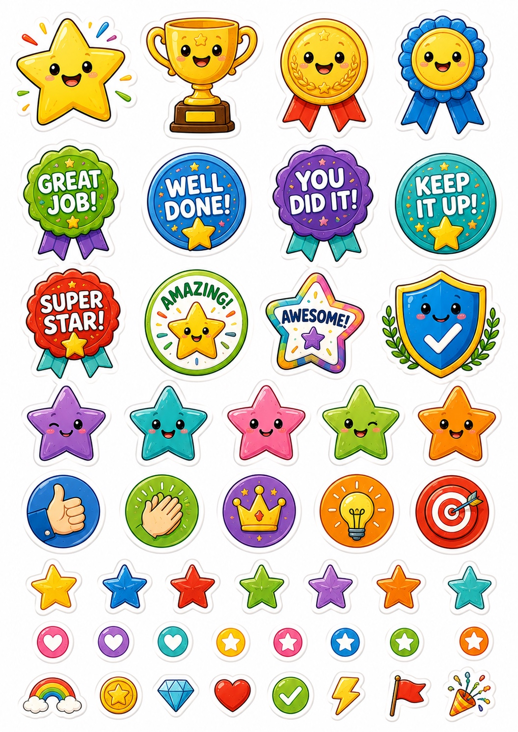 Reward Stars sticker sheet thumbnail