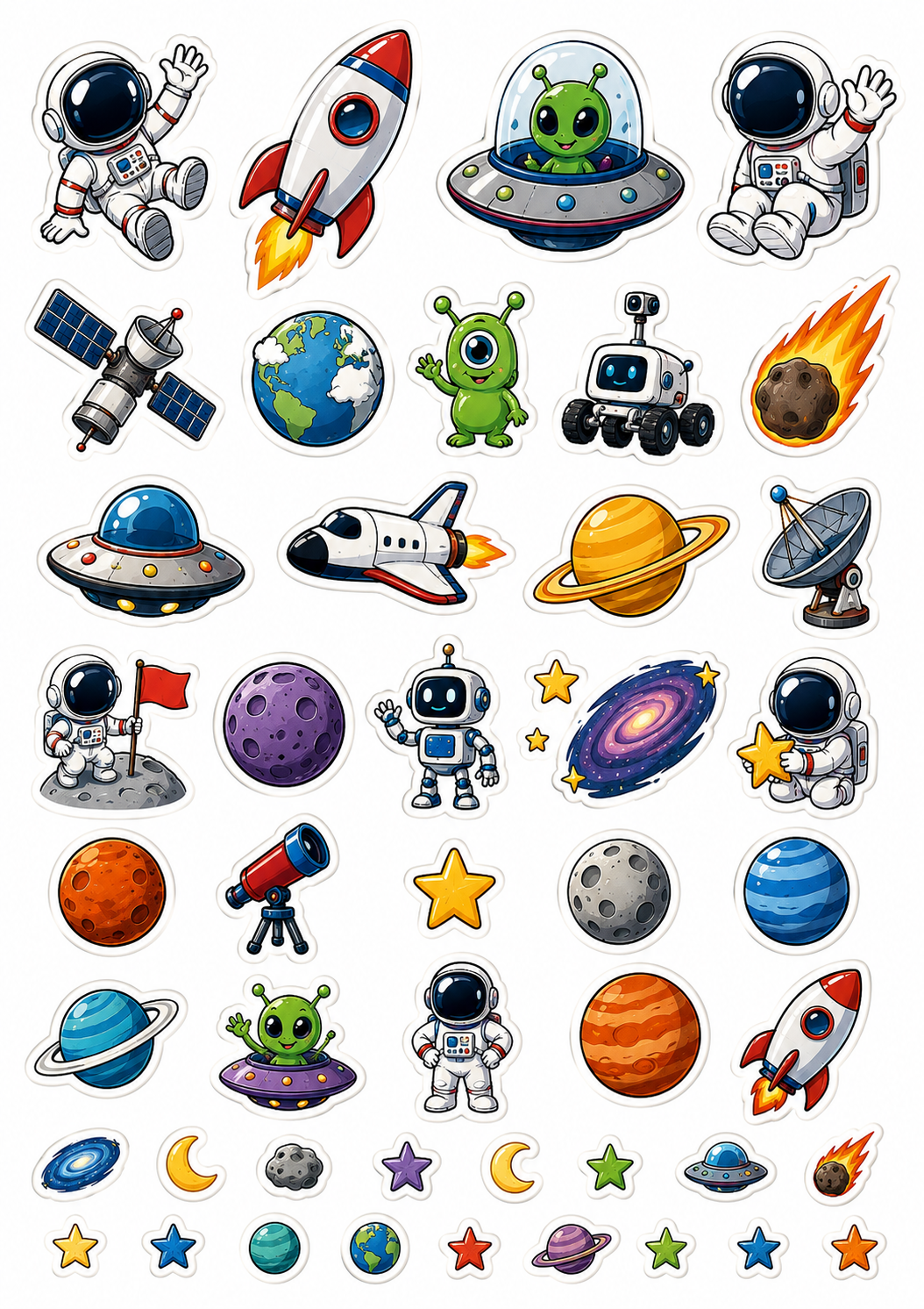 Space Explorer sticker sheet thumbnail