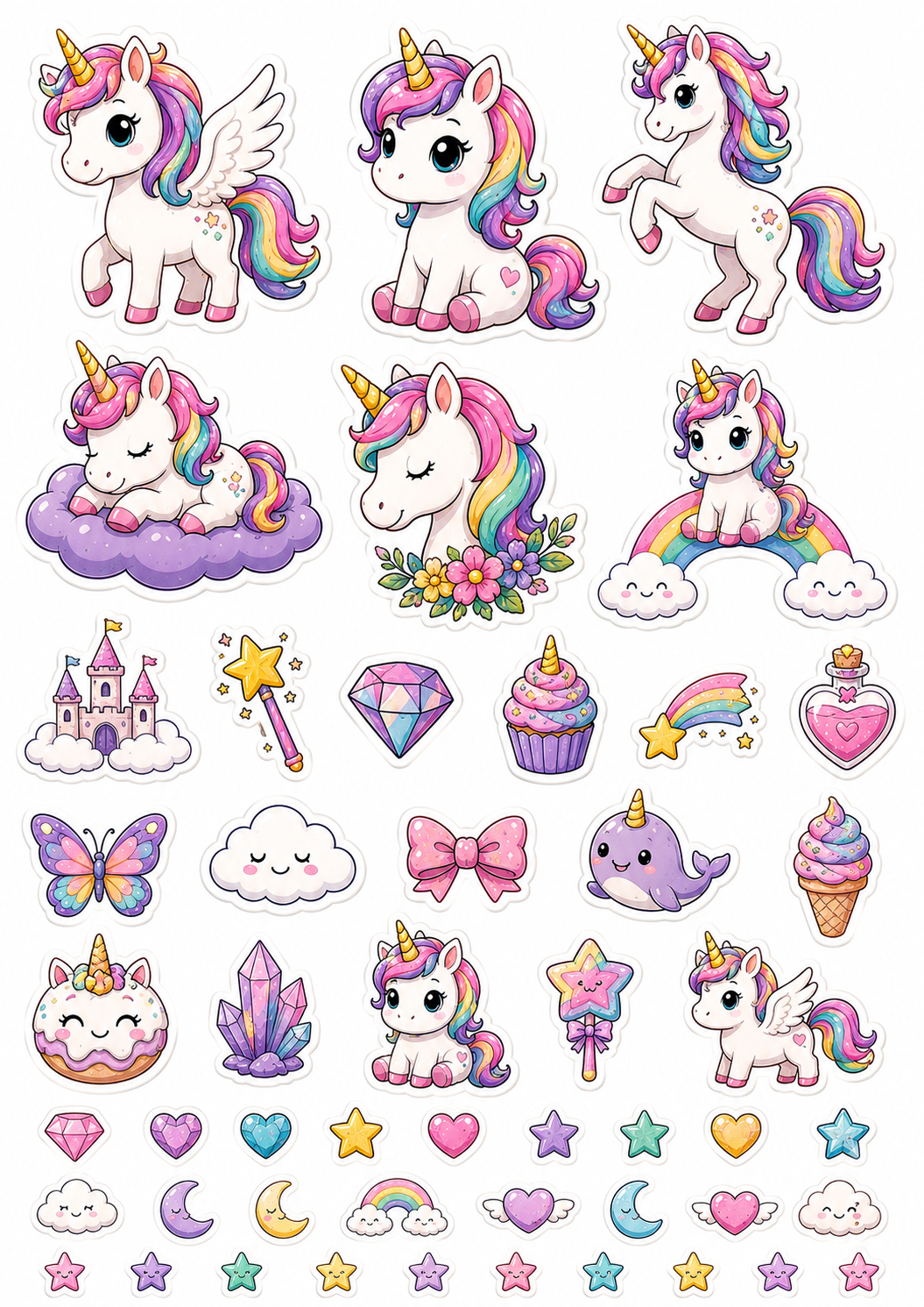 Unicorn Magic sticker sheet thumbnail