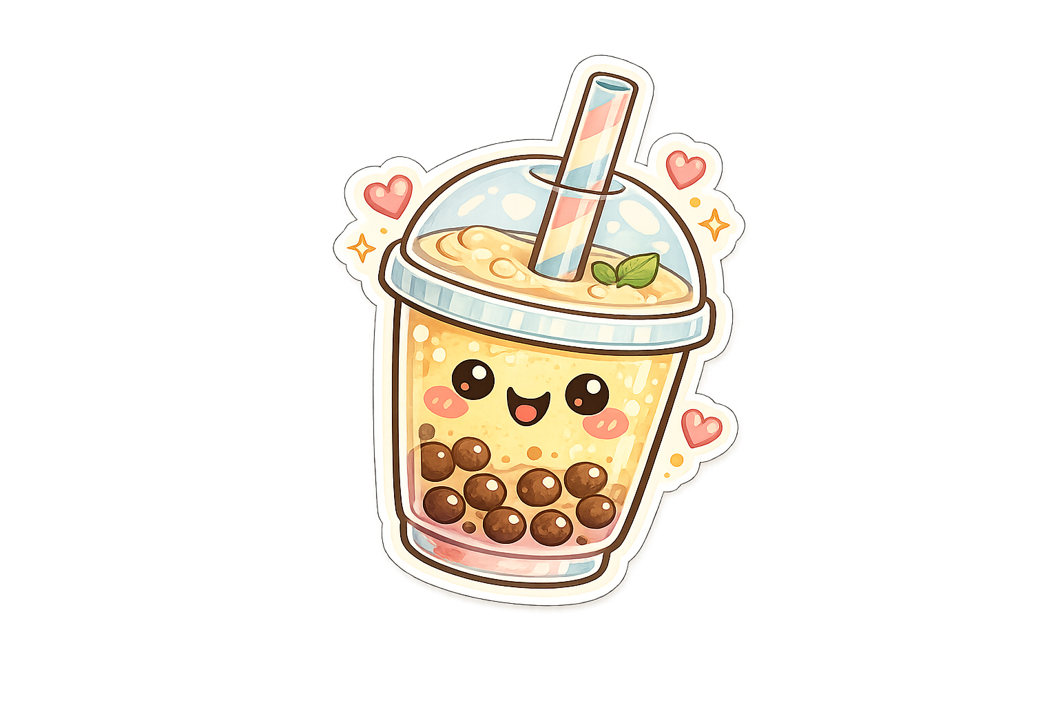 Bubble Tea Love magnet