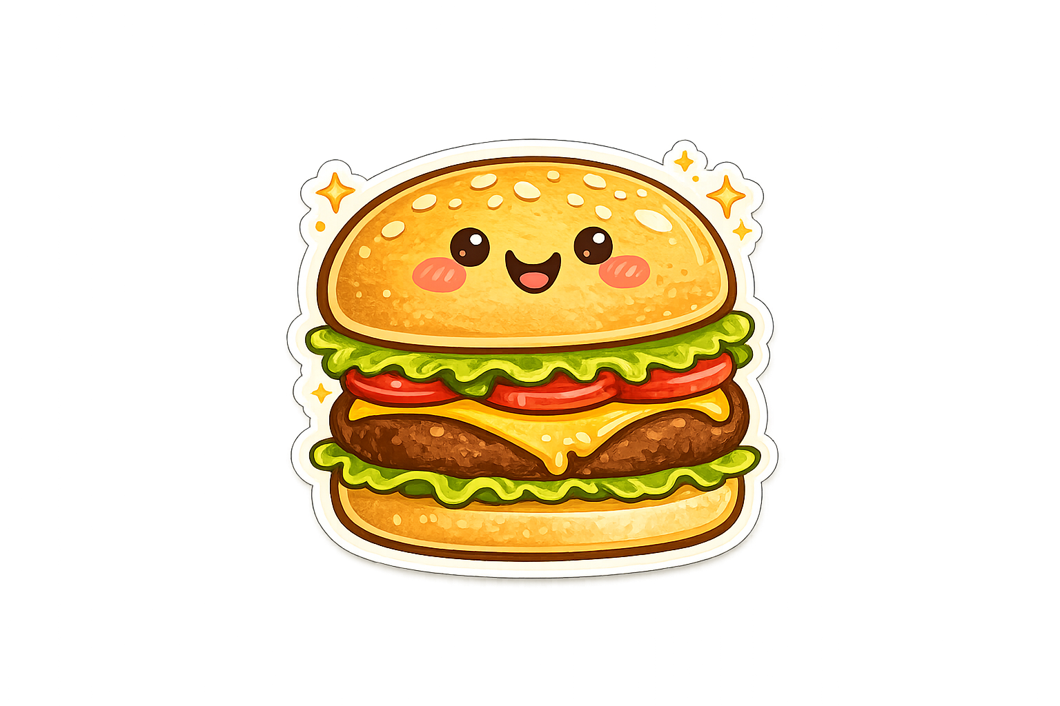 Happy Burger magnet