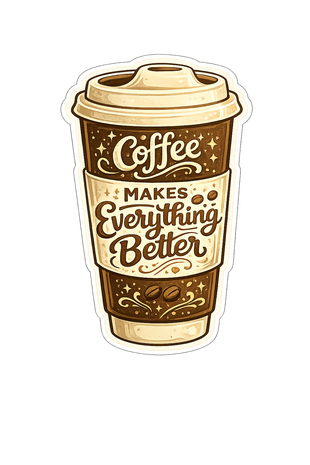 Coffee Makes Everything Better magnet