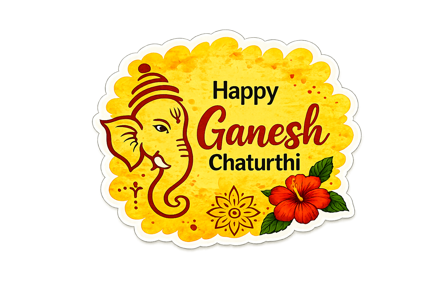 Happy Ganesh Chaturthi magnet