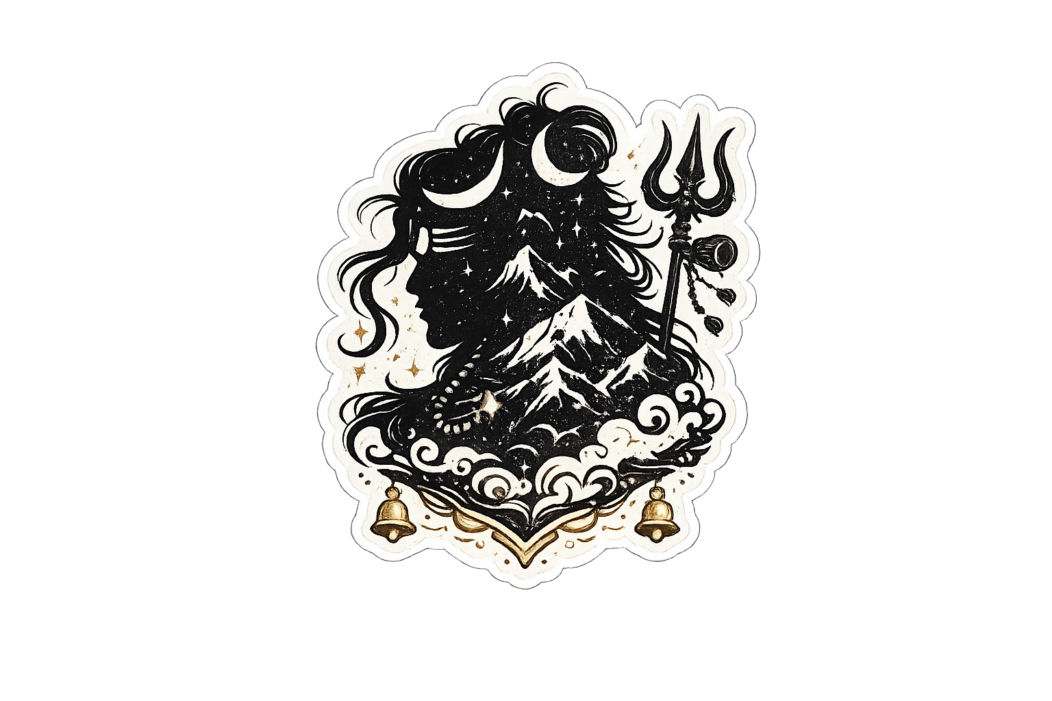 Shiva Silhouette magnet