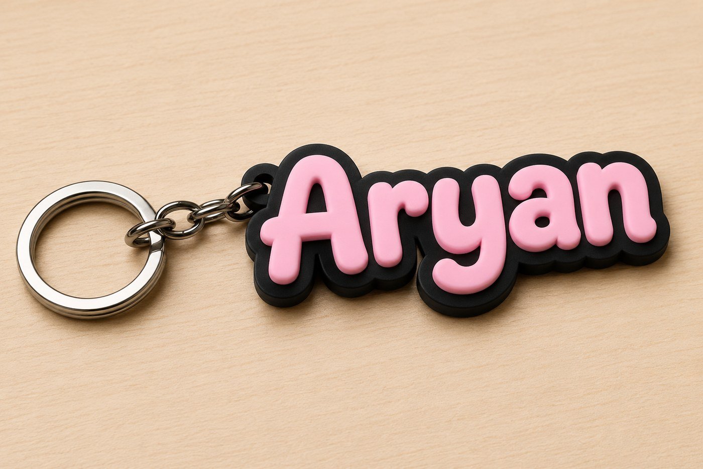 Cute Bubble name keychain style