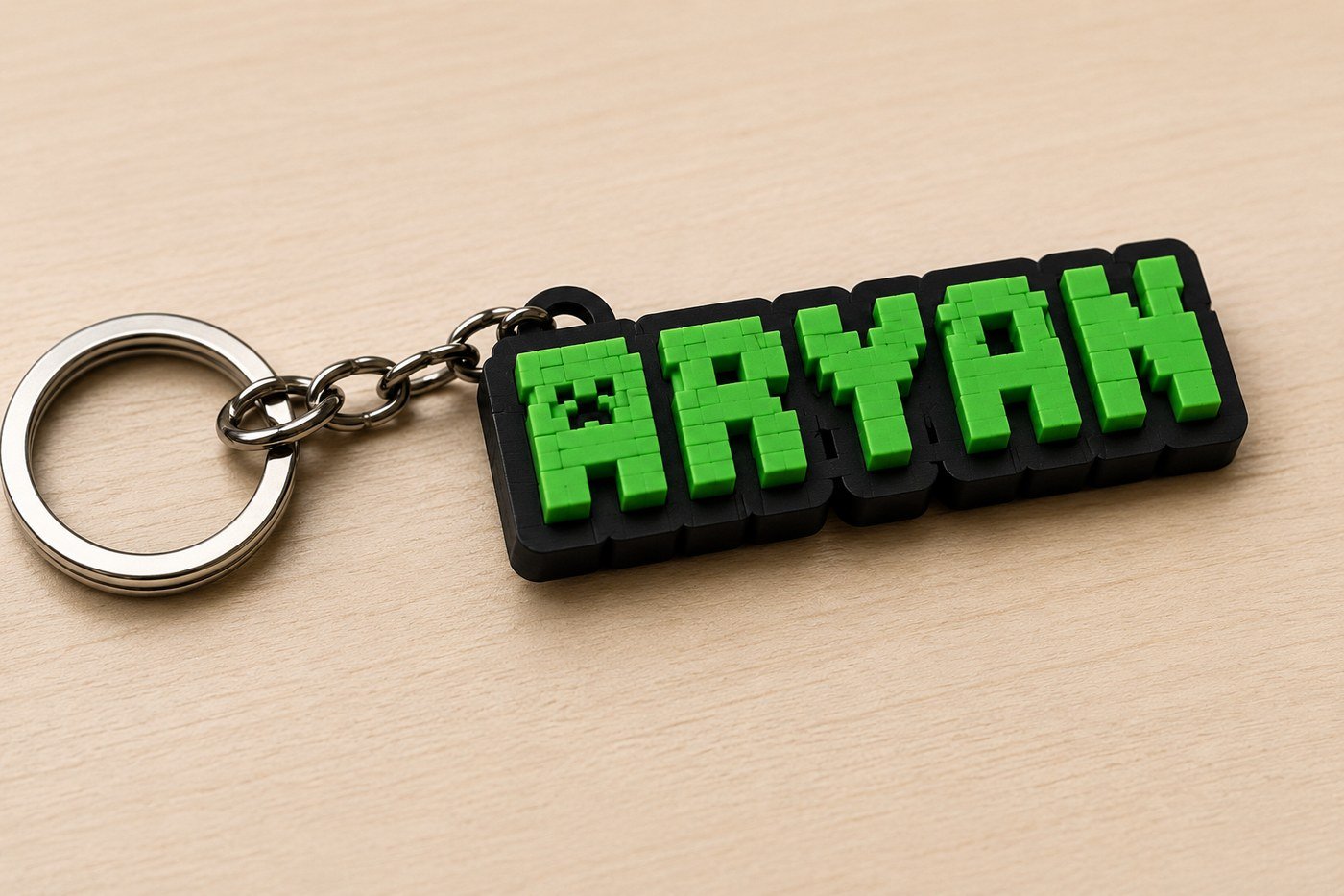Pixel name keychain style