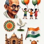 Desh Bhakti – Sticker Sheet v27