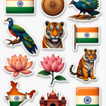 Desh Bhakti – Sticker Sheet v6