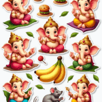 Ganpati Bappa – Sticker Sheet v11