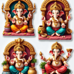 Ganpati Bappa – Sticker Sheet v16