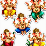 Ganpati Bappa – Sticker Sheet v18