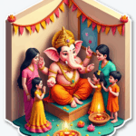 Ganpati Bappa – Sticker Sheet v8