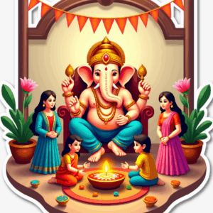 Ganpati Bappa – Sticker Sheet v9