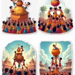 Krishna Janmashtami – Devotional Sticker Card Sheet v1