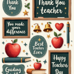 Thank You, Teacher – Sticker Sheet v12