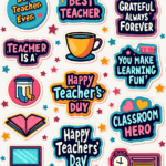 Thank You, Teacher – Sticker Sheet v8