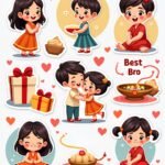 Bro-Sis Vibes - Sticker Sheet v9