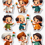 Desh Bhakti – Sticker Sheet v2