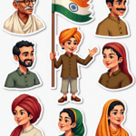 Desh Bhakti – Sticker Sheet v4