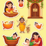 Baby Shower / Arrival - Sticker Sheet v10