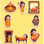 Baby Shower / Arrival - Sticker Sheet v8