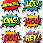 Chat Bubbles  - Sticker Sheet v7