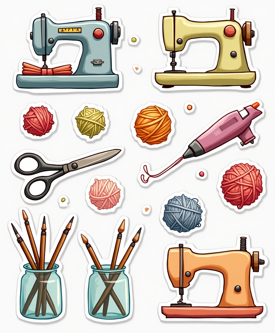 DIY & Crafts - Sticker Sheet v11