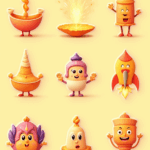 Diwali Festival - Sticker Sheet v11