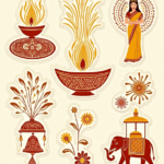 Diwali Festival - Sticker Sheet v15