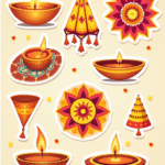 Diwali Festival - Sticker Sheet v17