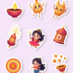 Diwali Festival - Sticker Sheet v5