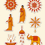 Diwali Festival - Sticker Sheet v6