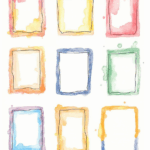 Doodle Frames & Borders - Sticker Sheet v18