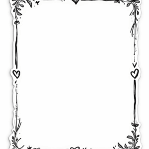 Doodle Frames & Borders - Sticker Sheet v9