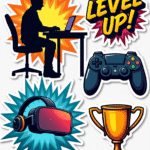 Games & Gaming - Sticker Sheet v13