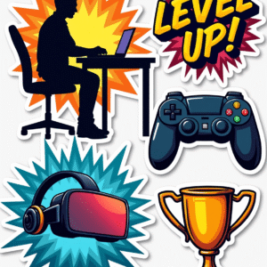 Games & Gaming - Sticker Sheet v13