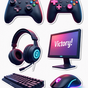 Games & Gaming - Sticker Sheet v8