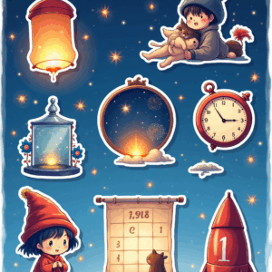 New Year Celebration - Sticker Sheet v11