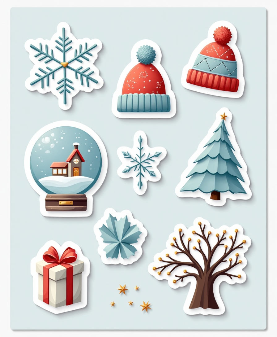 New Year Celebration - Sticker Sheet v17