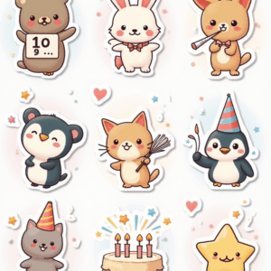 New Year Celebration - Sticker Sheet v23