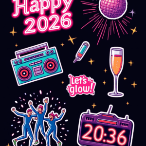 New Year Celebration - Sticker Sheet v7