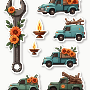 Vishwakarma Puja - Sticker Sheet v4