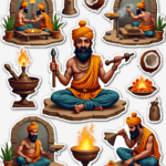 Vishwakarma Puja - Sticker Sheet v9
